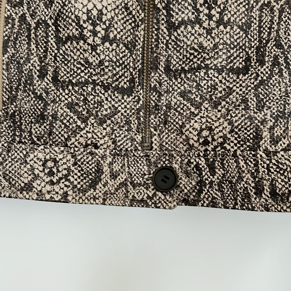 Buttery Soft Leather Jacket In Python Print - image 6
